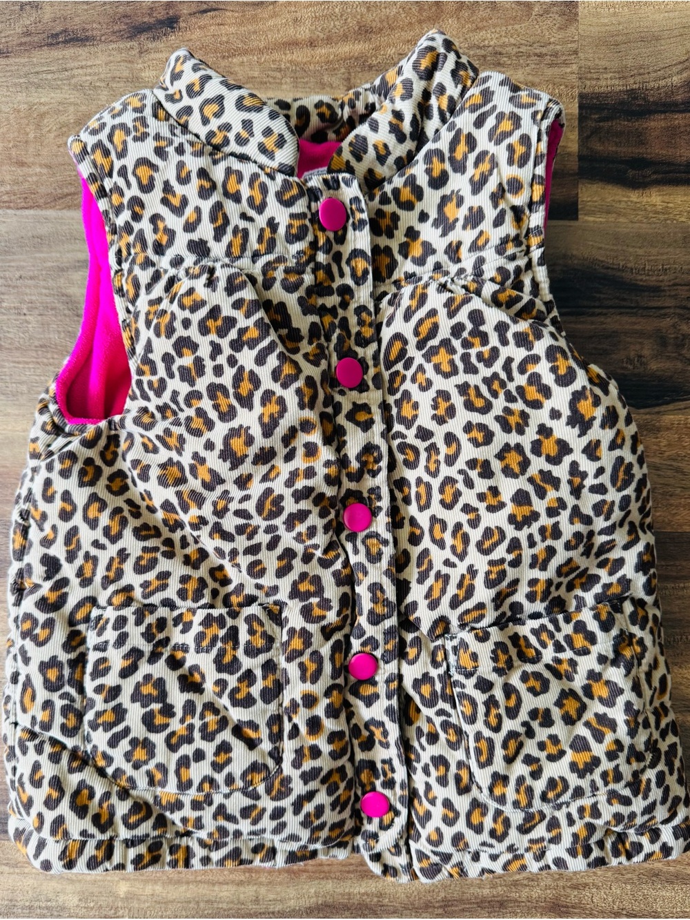 Carter's Pink Fleece Kids Bottoms with Leopard Trim